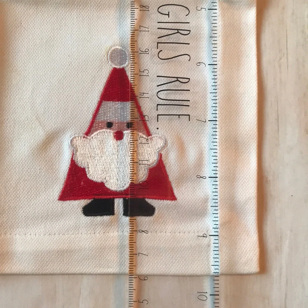 Crate & Barrel Santa Cocktail Napkins
